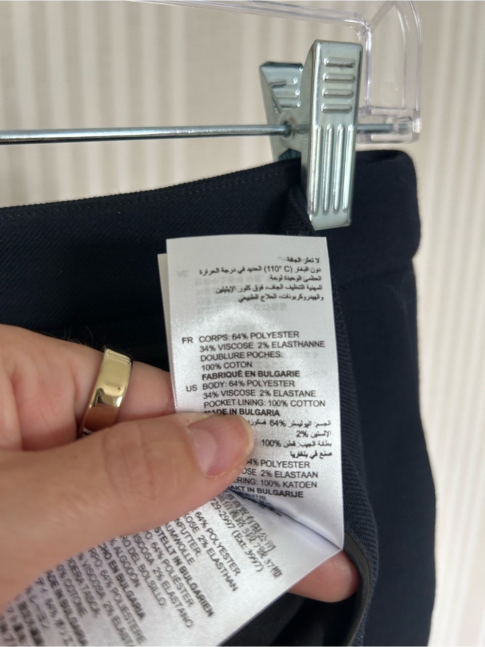 SANDRO Women’s Tailored Slim Ankle Pants  Navy Size 36 NEW - Picture 12 of 12